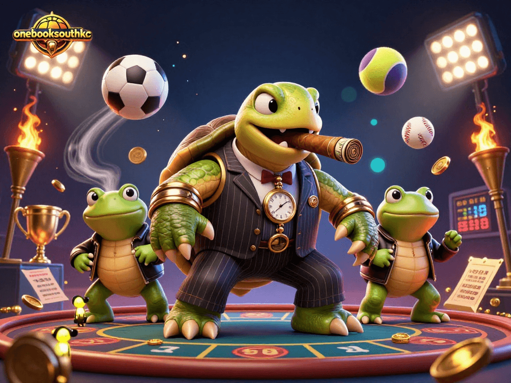 Experience the thrill of oneblocksouthkc with a lively casino scene featuring unique characters and dynamic elements.