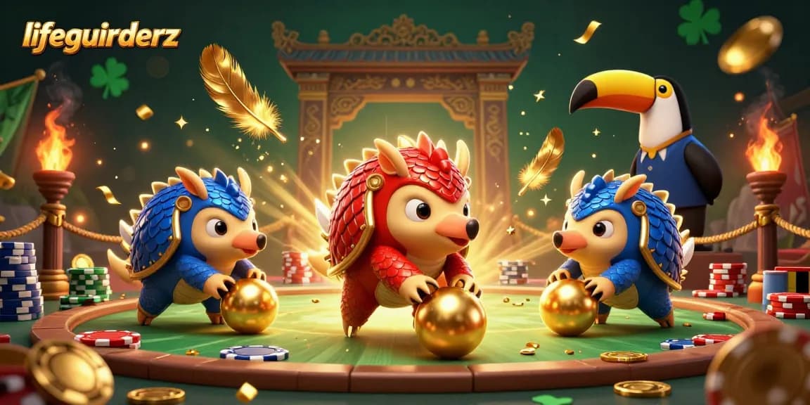 Experience thrilling gameplay at lifeguiderz with vibrant pangolins in a dynamic casino setting.
