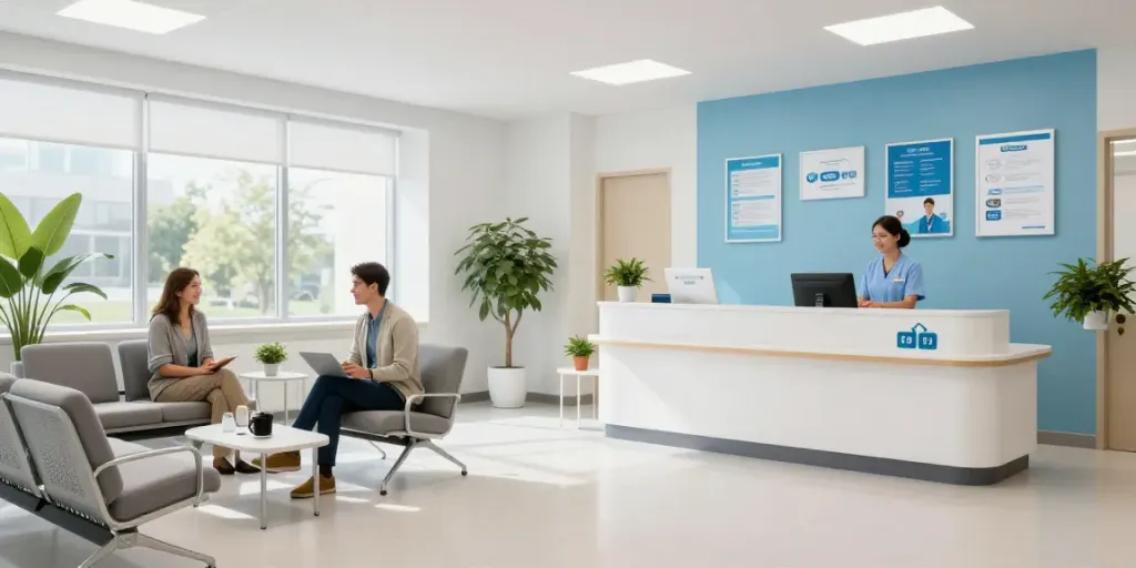 link slot - Compassionate healthcare provider in a medical clinic.