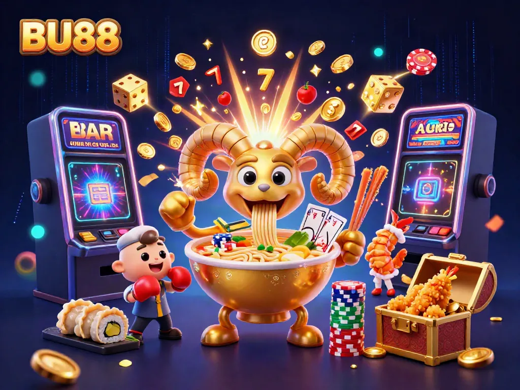 Experience BU88's thrilling card games with vibrant 3D characters and exciting elements exploding around.