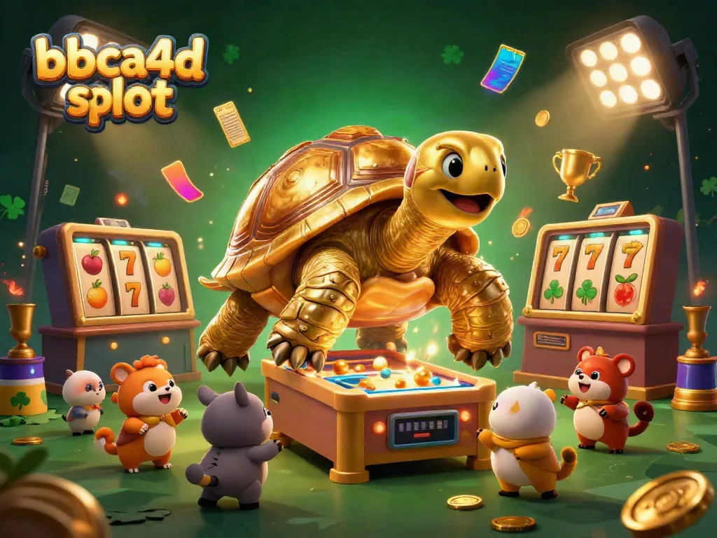 Menangkan pengalaman bermain di bbca4d slot dengan slot reel berkilauan dan karakter seru dalam satu ilustrasi dinamis.