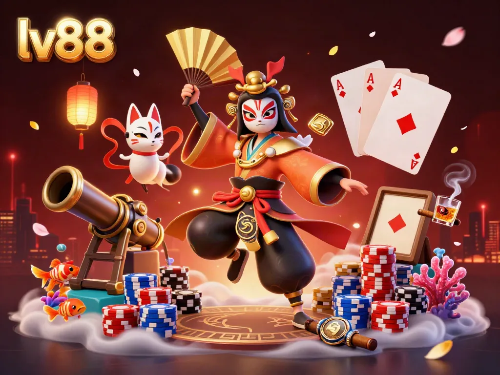 Experience thrilling fish shooting gameplay at lv88 with diverse creatures and rich casino elements.