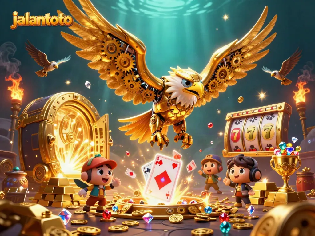 Experience thrilling gameplay with jalantoto in a vibrant, detailed casino scene.