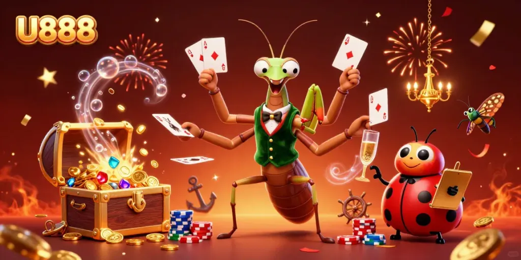 Experience exciting jackpots at U888 with a vibrant casino atmosphere and dynamic game elements.