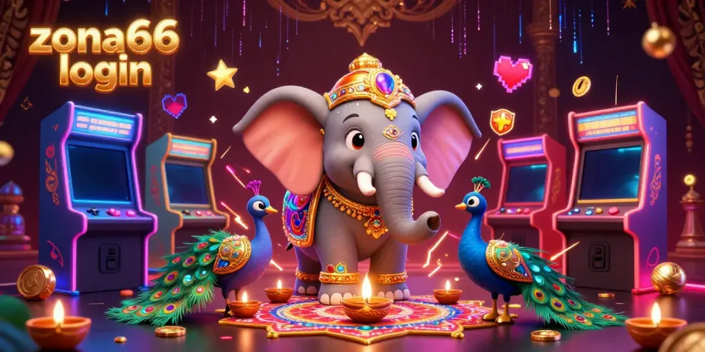 Experience seamless gaming with zona66 login in a vibrant 3D casino atmosphere filled with fun.