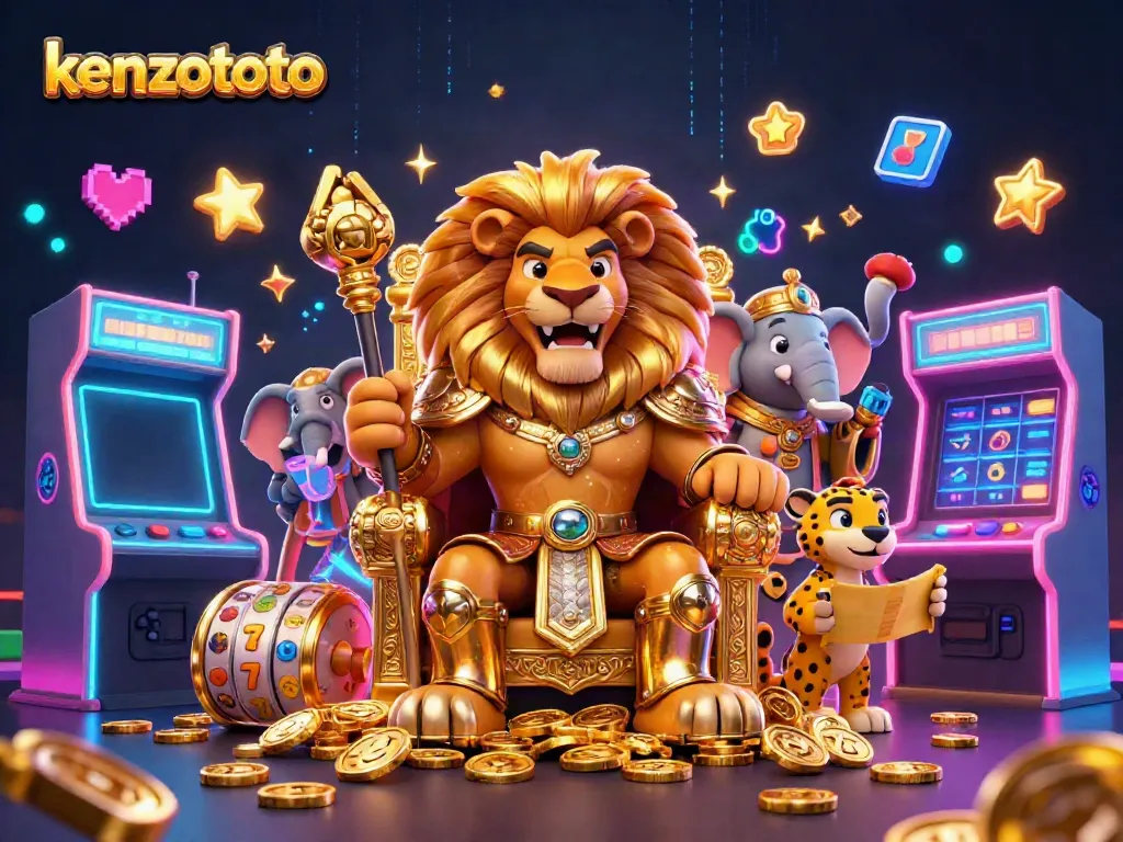 Engage with the kenzototo gaming experience featuring vibrant characters and casino elements.