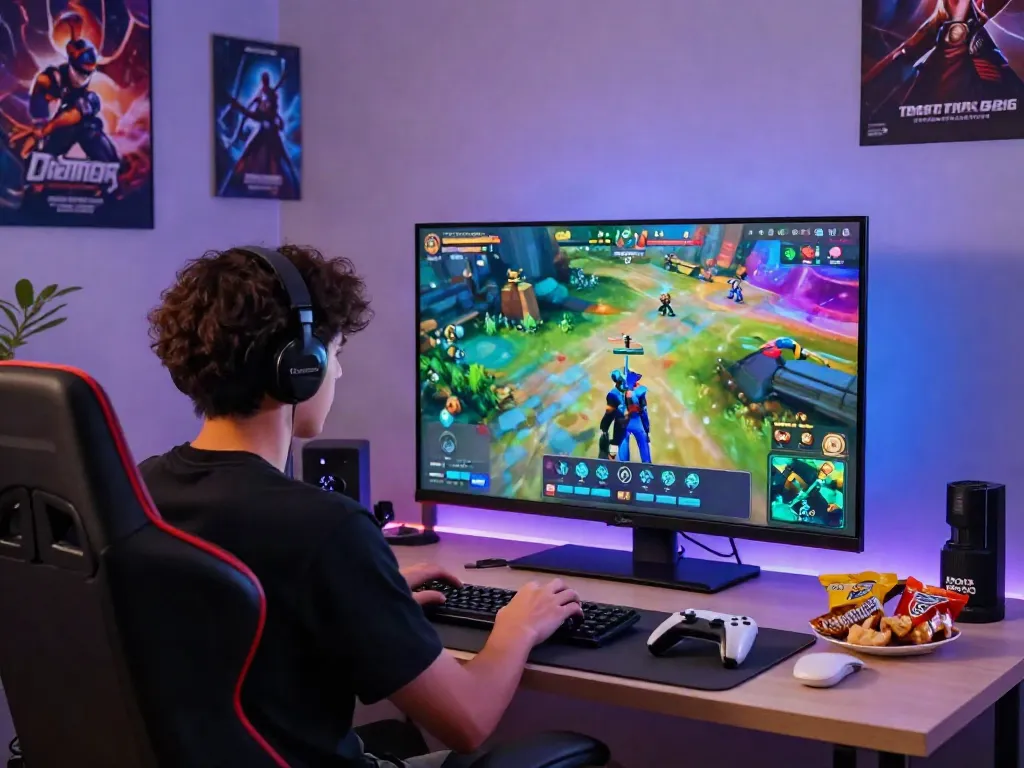Engaging gaming scene featuring istana404 mobile game interface with player immersed in colorful gameplay.