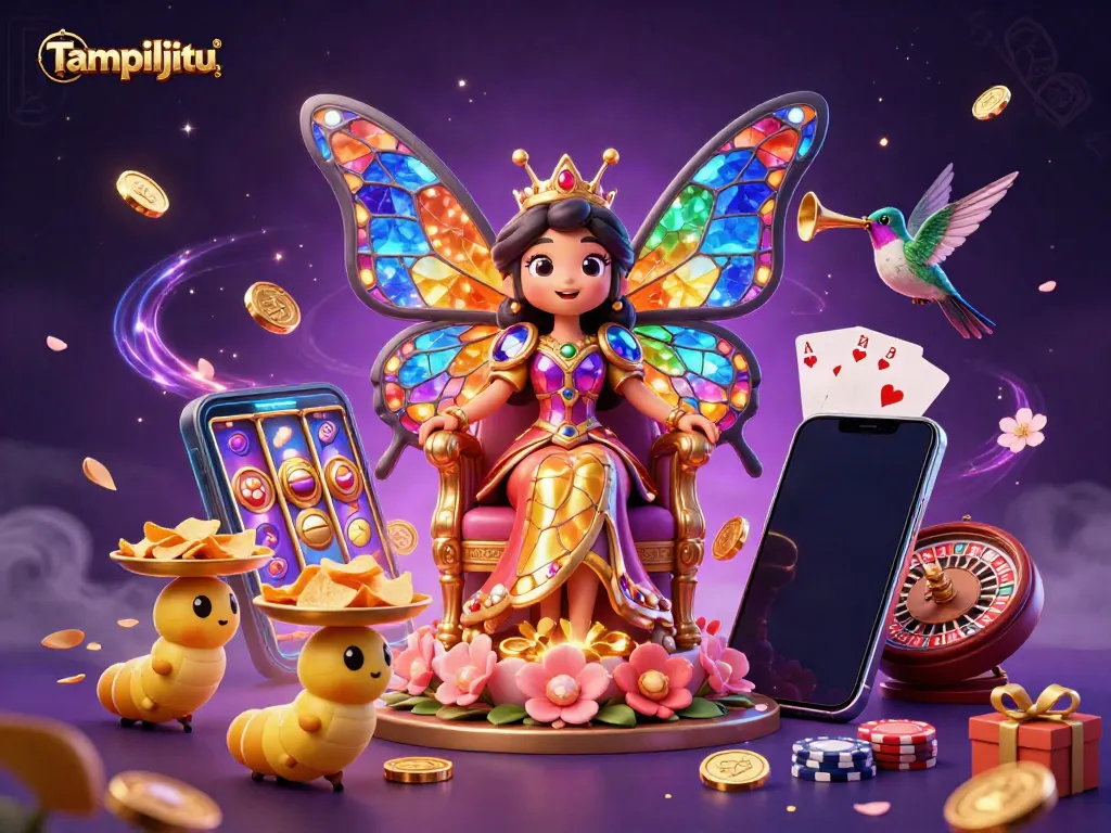 Tampiljitu offers an enchanting gaming experience with a butterfly queen and striking slot game elements.