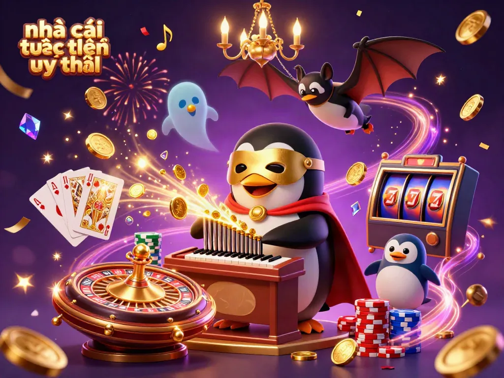 Experience thrilling wins at nhà cái trực tuyến uy tín with vibrant animations of casino action and golden celebrations.