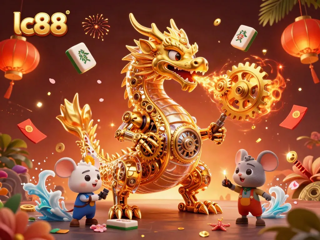 Engage with stunning lc88 casino experiences through a golden dragon and festive elements