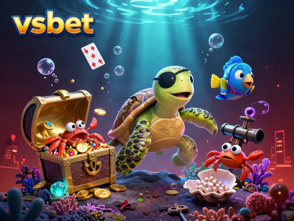Experience thrilling gameplay at vsbet with a colorful underwater treasure adventure featuring vibrant sea creatures.