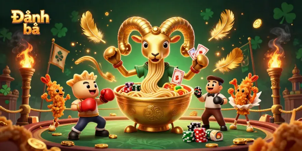 Experience the thrill of Đánh bài with vibrant characters and dynamic casino elements.