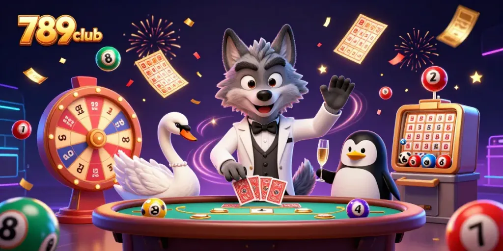 Experience the thrill of 789club with lively casino characters amid dynamic games and colorful elements.