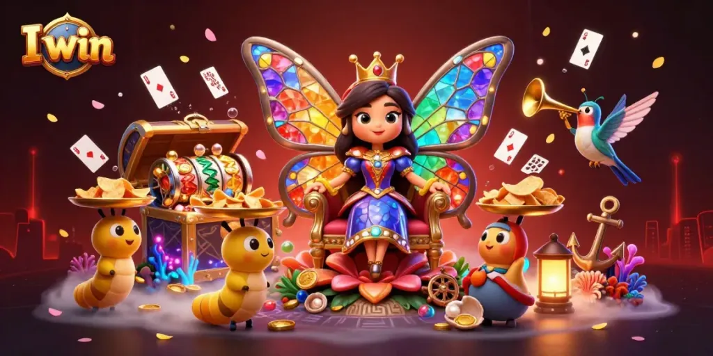 Experience thrilling wins with I win in a captivating casino-themed 3D illustration.